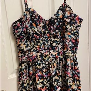 Floral Dress Size 16 Removable Straps Lightly Worn